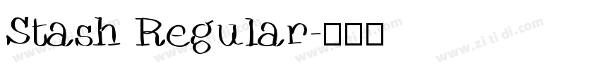 Stash Regular字体转换